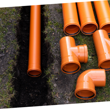 drainage system for drain tiles
